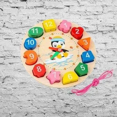 Horloge jouet en bois éducatif | apprendre l'heure en jouant pour enfants dès 3 ans