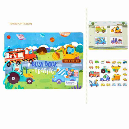 puzzle autocollant Montessori |compagnon de voyage idéal pour votre enfant