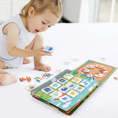 puzzle autocollant Montessori |compagnon de voyage idéal pour votre enfant