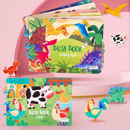 puzzle autocollant Montessori |compagnon de voyage idéal pour votre enfant