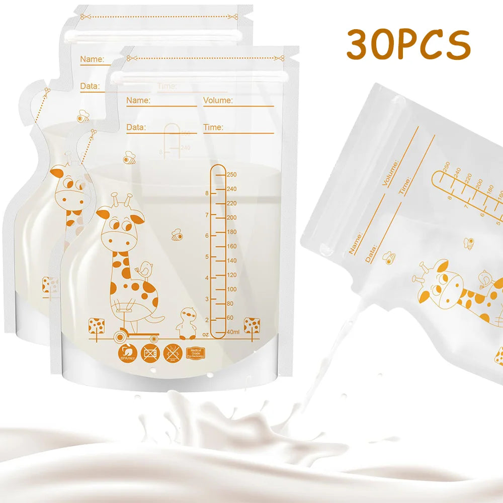 Sachets de conservation du lait maternel