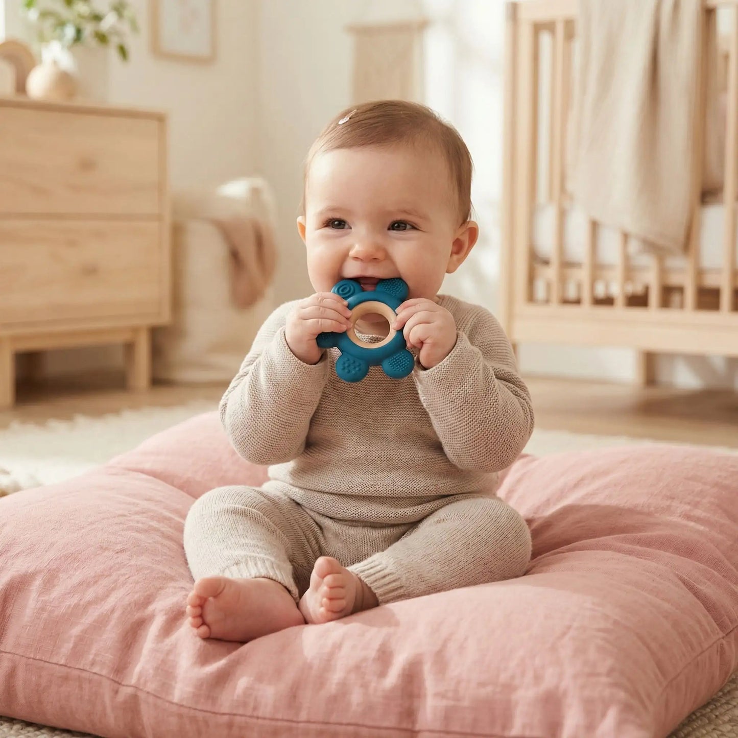 Anneau de dentition | Apaisant pour gencives de bébé - Les douceurs de bébé