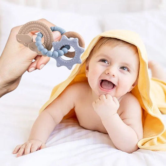 anneau de dentition en silicone | sécuritaire - Les douceurs de bébé