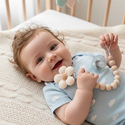 Attache tétine | Sécurisée - Les douceurs de bébé