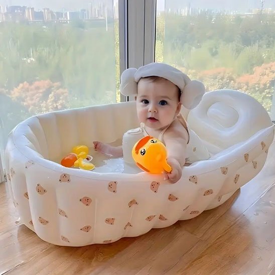 Baignoire bébé | Ergonomique Sécurisée - Les douceurs de bébé