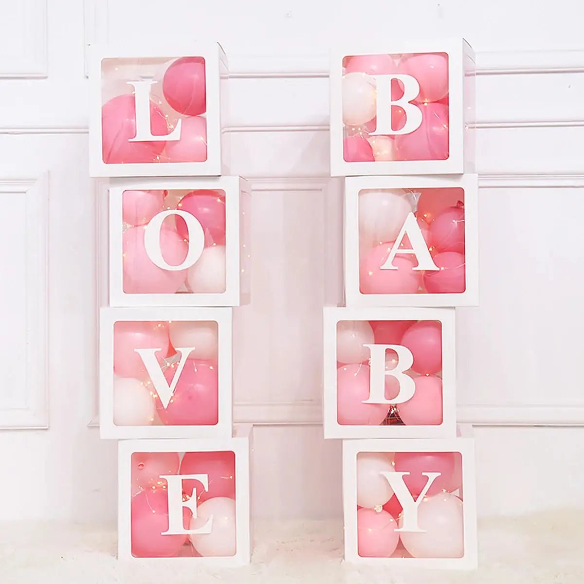 Boîte à Ballons Transparente | créer des souvenirs personnalisés - Les douceurs de bébé