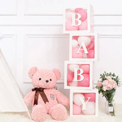 Boîte à Ballons Transparente | créer des souvenirs personnalisés - Les douceurs de bébé