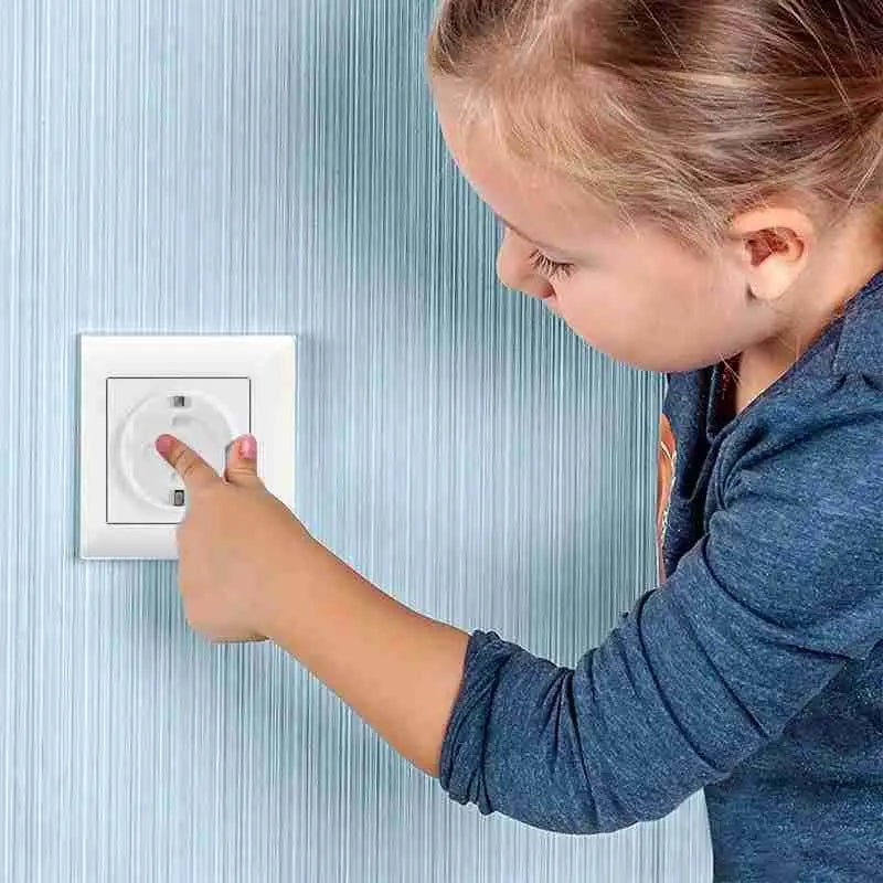 Cache prise sécuritaire vue de face | protection ultime contre les risques électriques