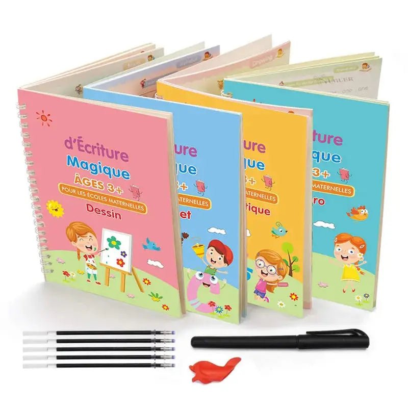 Cahier apprentissage magique fermé | format compact et léger facile à transporter
