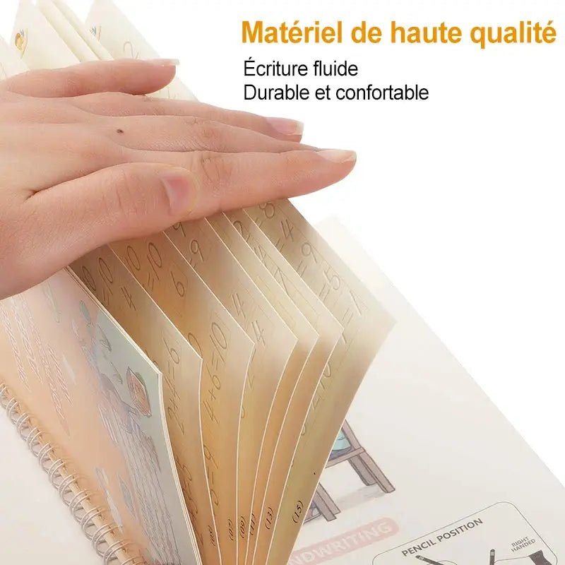 Cahier magique apprentissage des chiffres | activités mathématiques ludiques pour enfants
