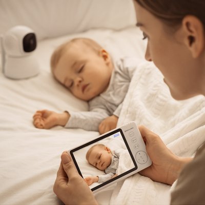 Caméra bébé avec microphone intégré | communication bidirectionnelle pour rassurer bébé