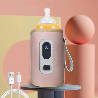 Chauffe-biberon portable en utilisation – chauffe rapide du lait de bébé