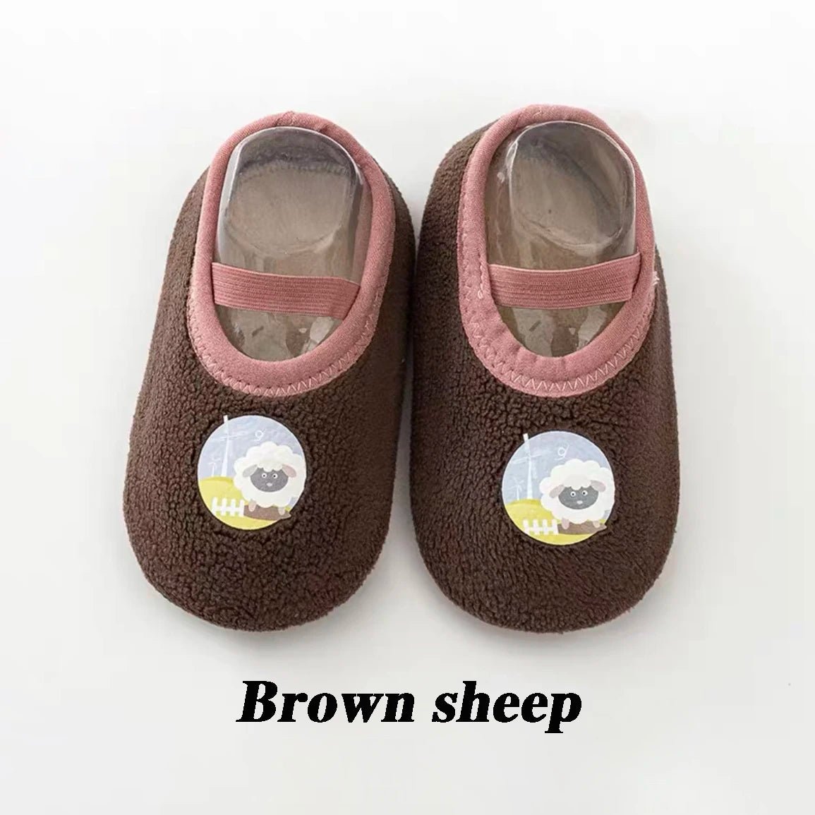 Chaussons bébé vue du dessus – ouverture élastiquée facile à enfiler
