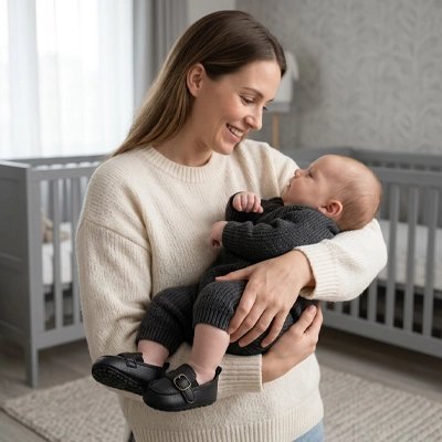 Chaussure Bébé Premiers Pas – Souple & Antidérapante | 0-12 mois - Les douceurs de bébé