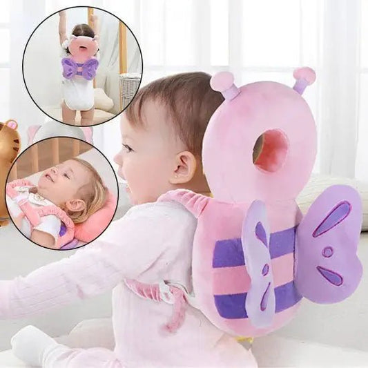 Bébé assis avec coussin anti-chutes | stabilité et sécurité lors de l'apprentissage