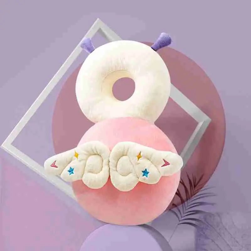 Coussin anti-chutes bébé coloris rose | design adorable et protection maximale