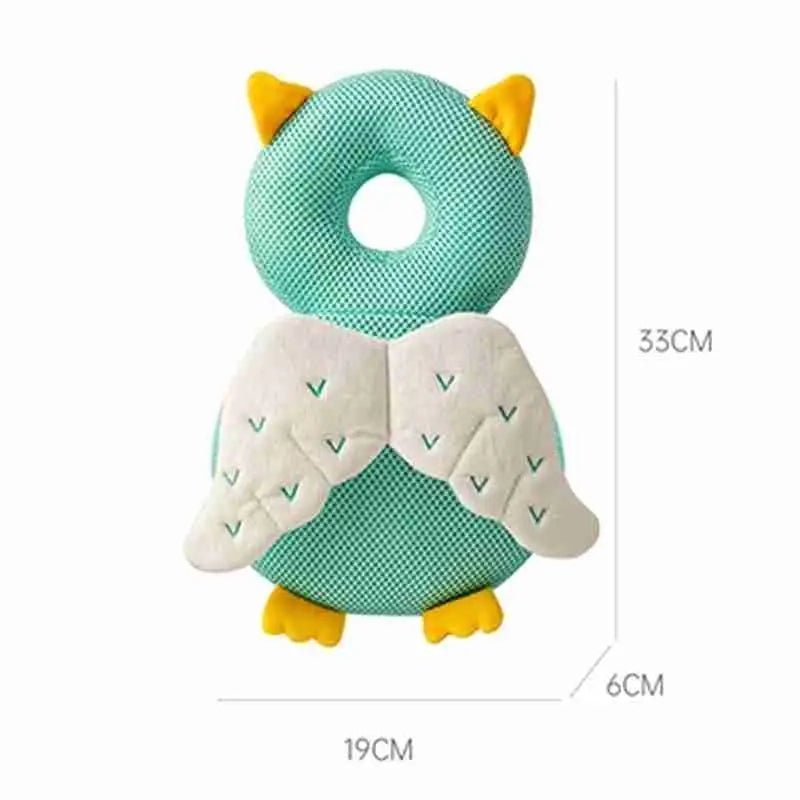 Coussin anti-chutes bébé coloris vert | design adorable et protection maximale