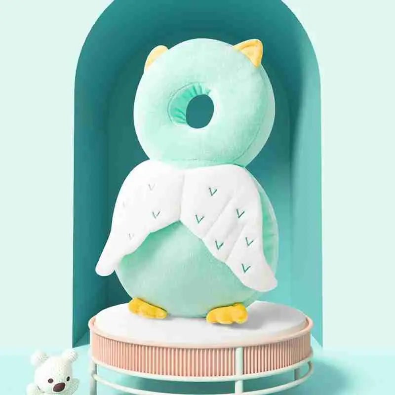 Coussin anti-chutes bébé vue de dos | protection complète de la nuque et du crâne