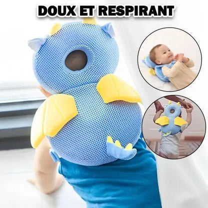 Bébé debout avec coussin anti-chutes | confiance et liberté lors des premiers pas