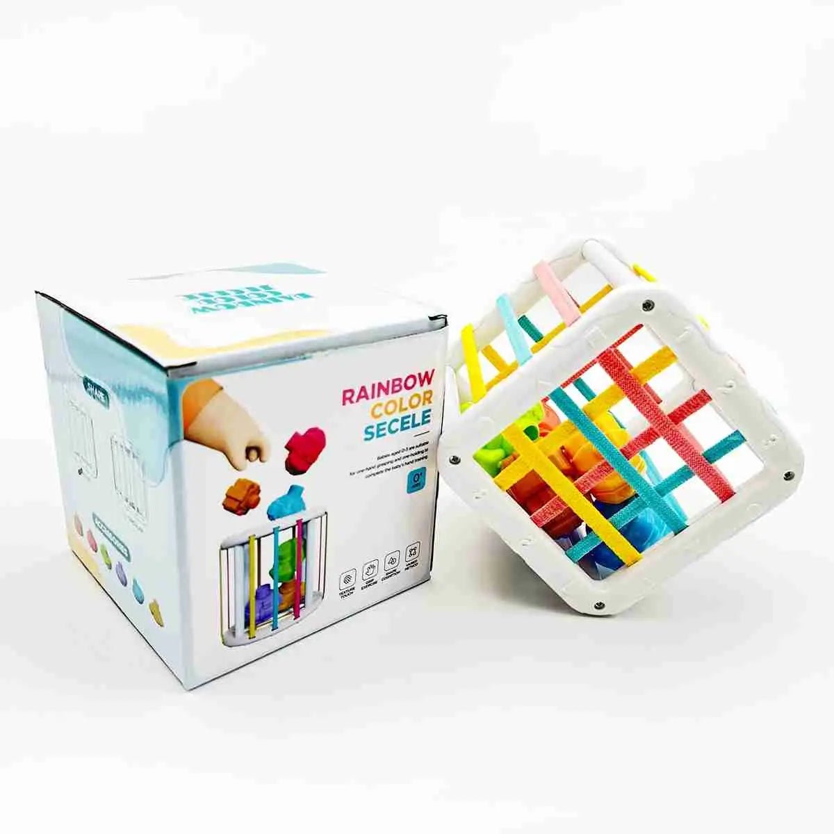 Cube de jeu sensoriel | stimule le développement - Les douceurs de bébé