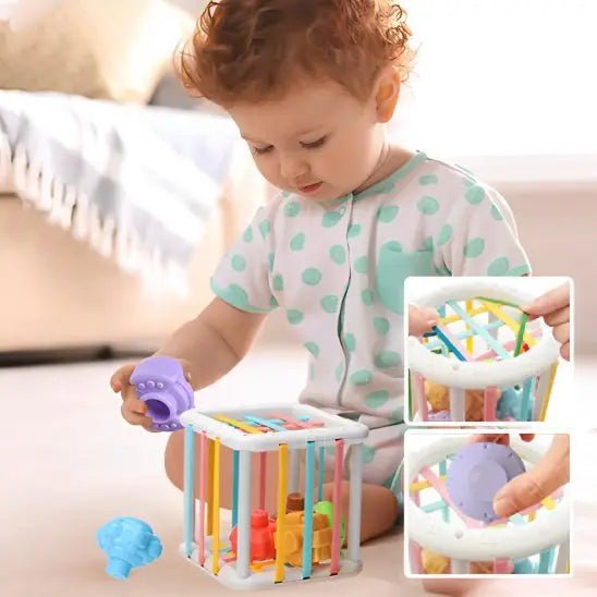 Cube de jeu sensoriel | stimule le développement - Les douceurs de bébé