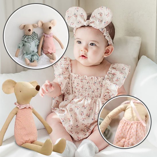 Doudou souris | Ultra-Doux Apaisant - Les douceurs de bébé