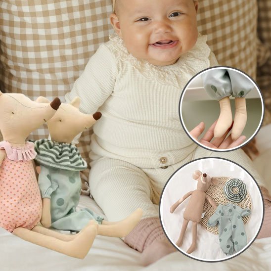 Doudou souris | Ultra-Doux Apaisant - Les douceurs de bébé