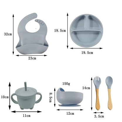 Ensemble repas bébé 8 pcs | sécurité optimale - Les douceurs de bébé