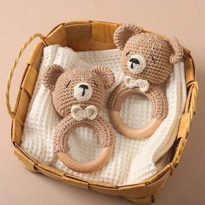 Hochet ourson agité par bébé – son doux et apaisant pour l'éveil