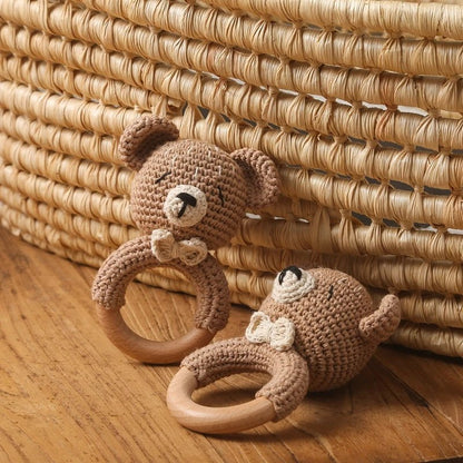 Hochet bébé ourson léger et portable – idéal pour les sorties et voyages