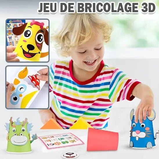 jeu Bricolage 3D | parfait mélange entre la créativité et apprentissage - Les douceurs de bébé