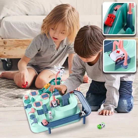 Jeu circuit de voitures | défis révolutionnaire pour les petits - Les douceurs de bébé