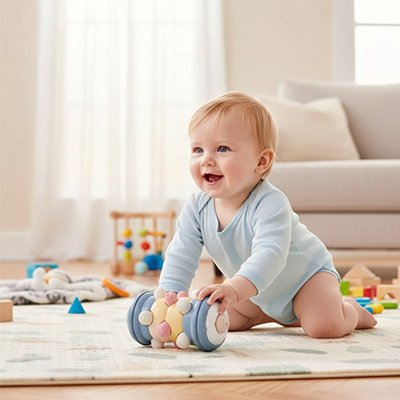 Rouleau sensoriel bébé | Jouet d'éveil évolutif