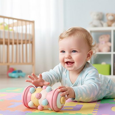 Rouleau sensoriel bébé | Jouet d'éveil évolutif