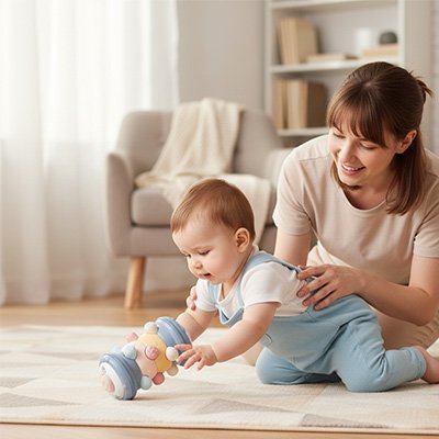 Rouleau sensoriel bébé | Jouet d'éveil évolutif