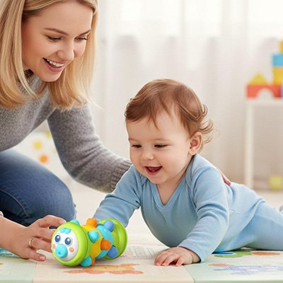 Rouleau sensoriel bébé | Jouet d'éveil évolutif