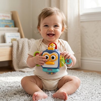 Jouet bebe  | cube sensoriel