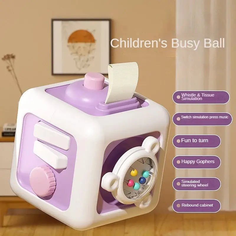 Jouet cube | 6 en 1 Montessori - Les douceurs de bébé