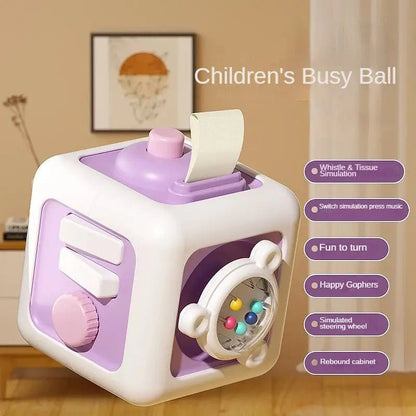 Jouet cube | 6 en 1 Montessori - Les douceurs de bébé