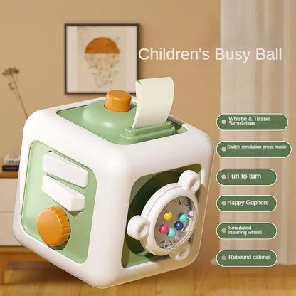 Jouet cube | 6 en 1 Montessori - Les douceurs de bébé