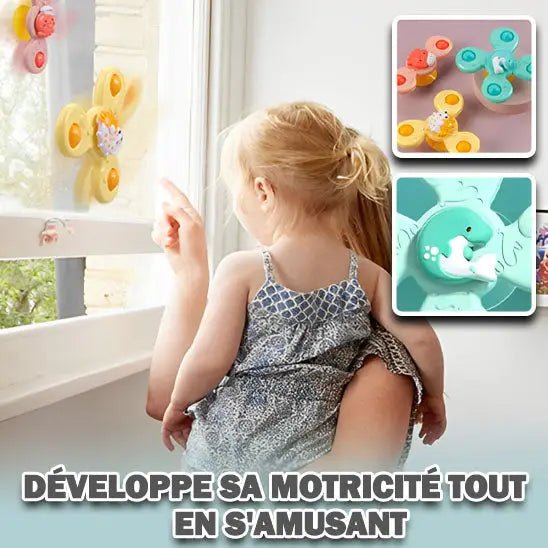 Jouet de bain rotatif | expérience amusante et éducative - Les douceurs de bébé