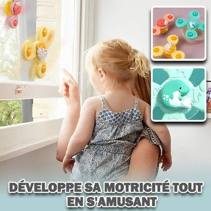 Jouet de bain rotatif | expérience amusante et éducative - Les douceurs de bébé