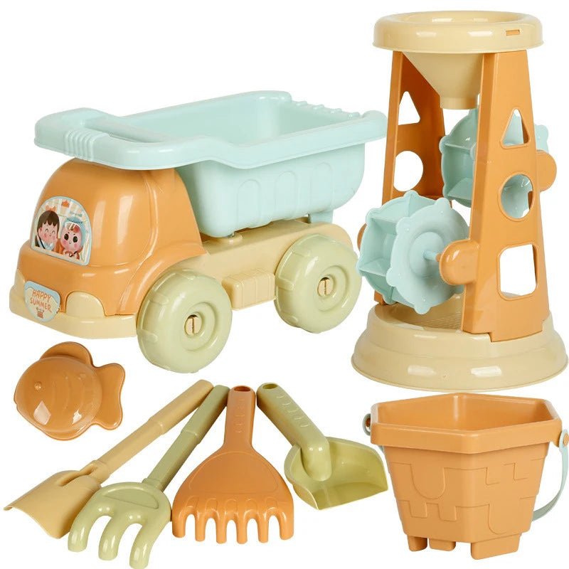 Seau et pelle de plage colorés | accessoires indispensables pour les sorties estivales