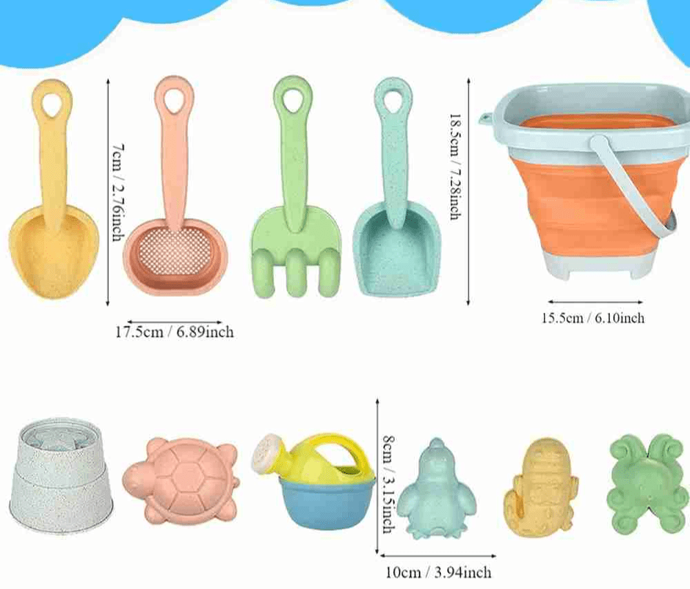 Jouets de plage | assortiment complet de 11 pièces - Les douceurs de bébé