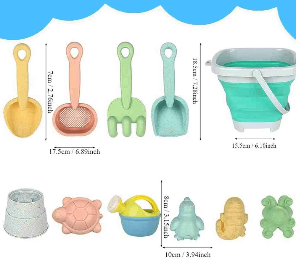 Jouets de plage | assortiment complet de 11 pièces - Les douceurs de bébé