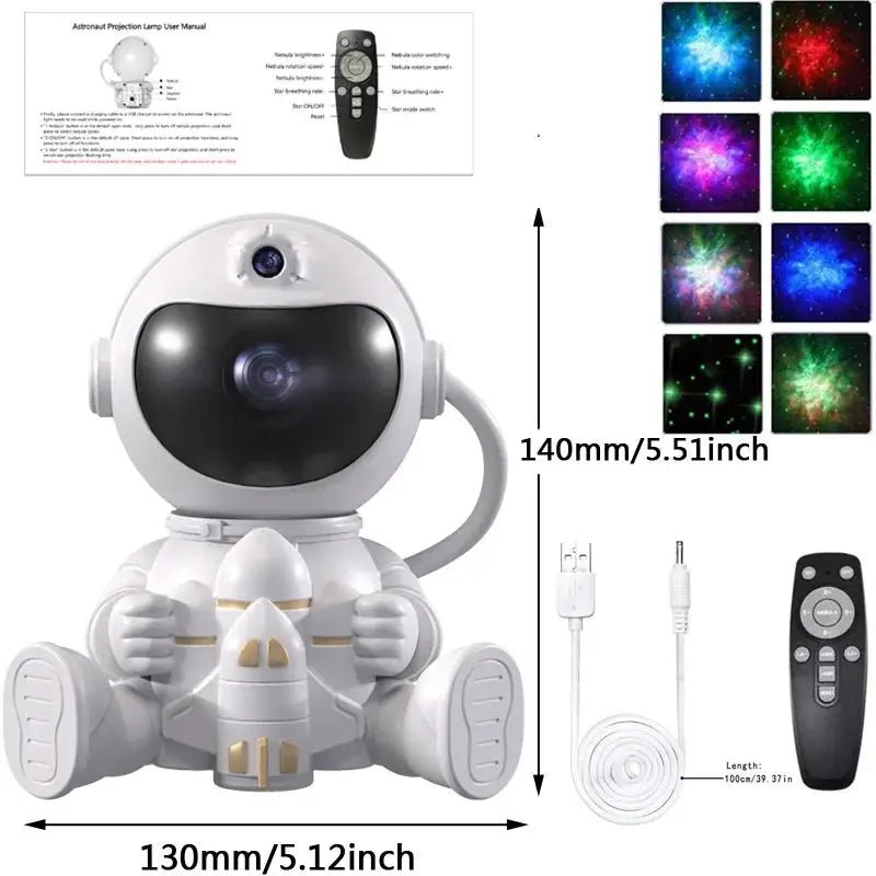 Lampe astronaute | pour un unvers de galaxies et d'étoiles scintillantes - Les douceurs de bébé