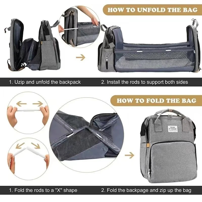 lit bebe de voyage | sac a dos - Les douceurs de bébé