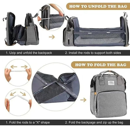 lit bebe de voyage | sac a dos - Les douceurs de bébé
