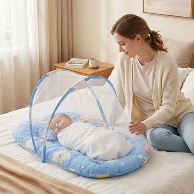 Lit moustiquaire bébé | Protection Douce - Les douceurs de bébé