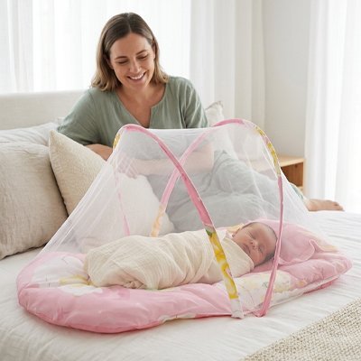 Lit moustiquaire bébé | Protection Douce - Les douceurs de bébé